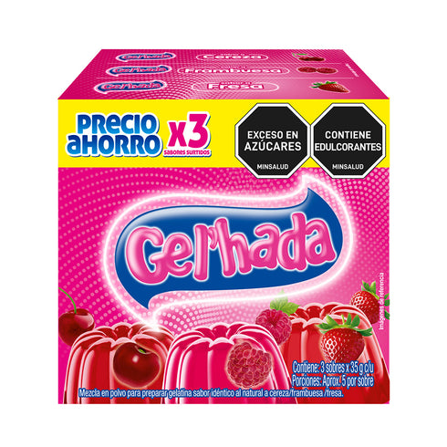 GELATINA GELHADA X3 40G SURTIDA