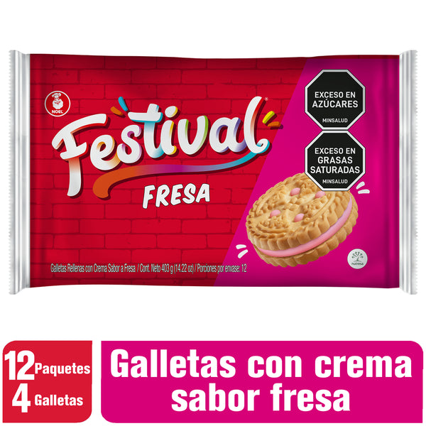 GALLETA FESTIVAL 403G FRESA