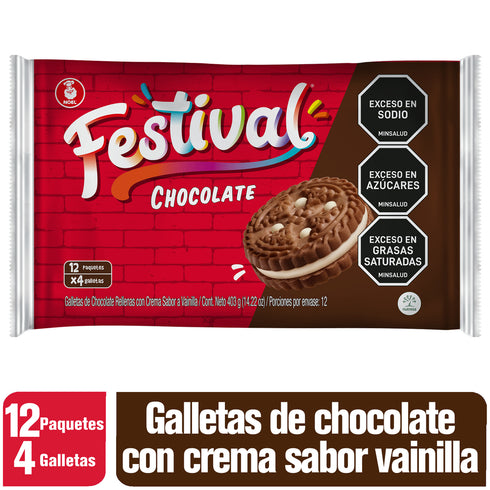GALLETA FESTIVAL 403G CHOCOLATE