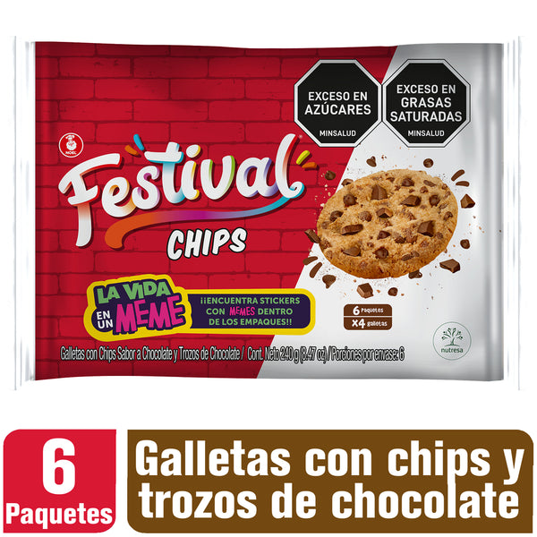 GALLETA FESTIVAL 240G CHIPS