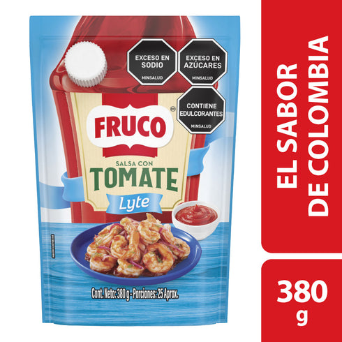 SALSA TOMATE FRUCO 380G BAJA/CALORIAS
