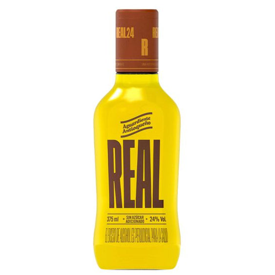 AGUARDIENTE ANTIOQUENO 375ML REAL 24 S/A
