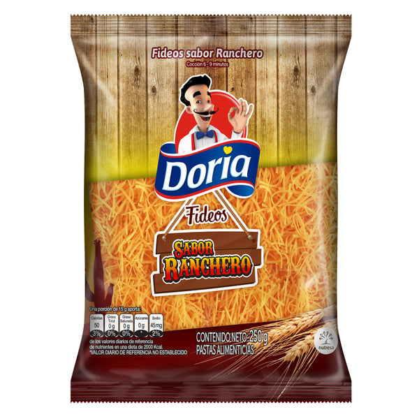 PASTA DORIA 250G FIDEO/RANCHERO