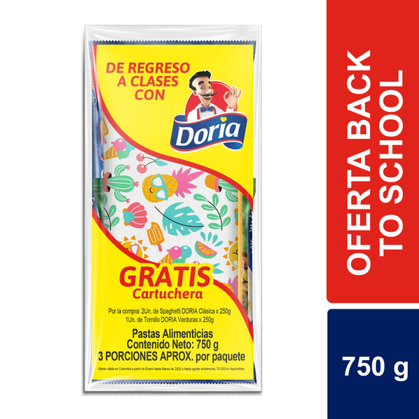 PASTAS DORIA 750G 2SPAG+TORN GTS CARTUCH