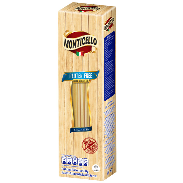 PASTA MONTICELLO 400G SPAGUETTI GLU/FREE