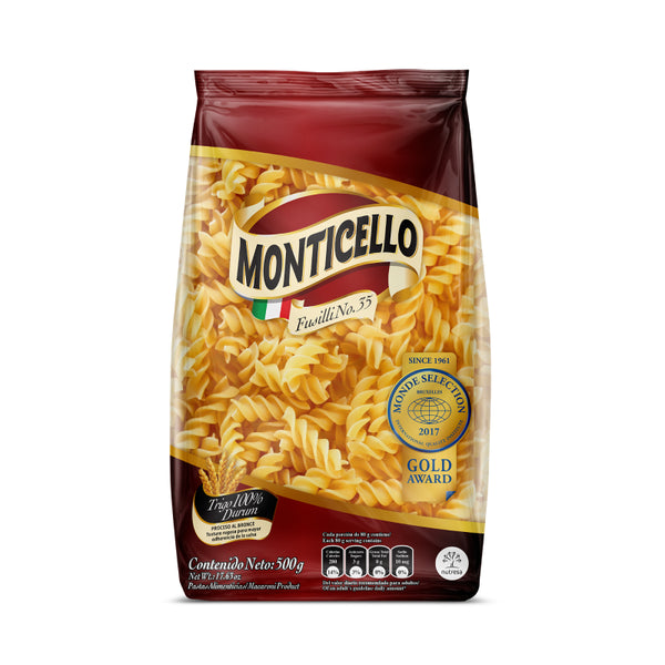 PASTA MONTICELLO 500G FUSILLI