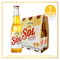 CERVEZA SOL 6U 330ML BOTELLA