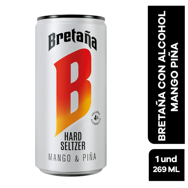 BRETAÑA HARD SELTZER 269ML MANGO PIÑA