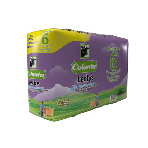 LECHE COLANTA 6U 6000ML DESLACTOSADA
