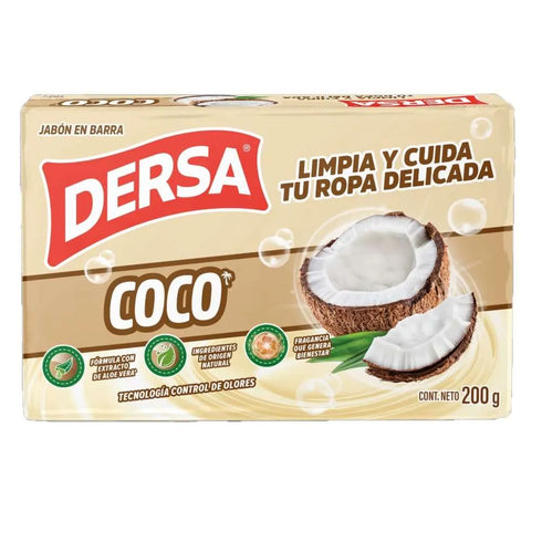 JABON BARRA DERSA 200G COCO
