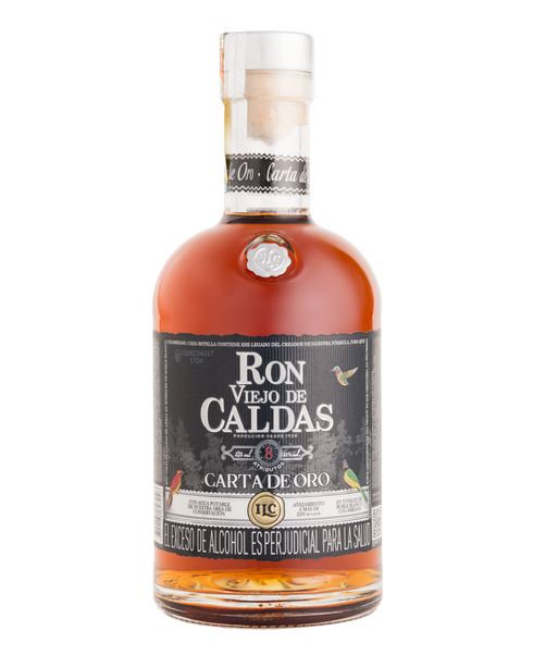 RON VIEJO DE CALDAS 375ML 8 ANOS CARTA