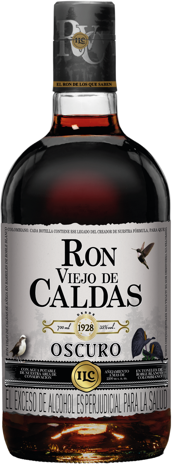 RON VIEJO DE CALDAS 700ML OSCURO