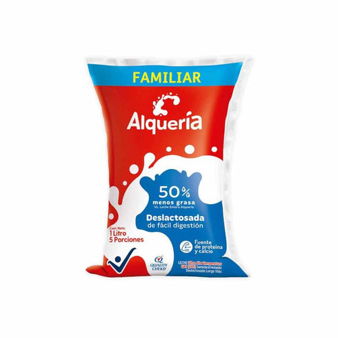 LECHE ALQUERIA 1000ML DESLACTOSADA BOLSA