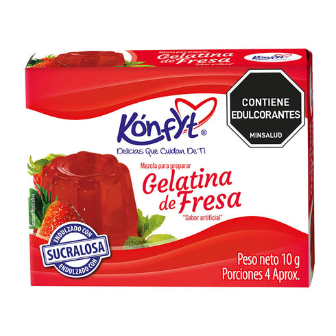 GELATINA KONFYT 6PORCIONES FRESA