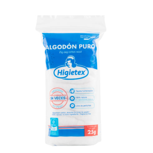 ALGODON HIGIETEX 25G ZIGZAG