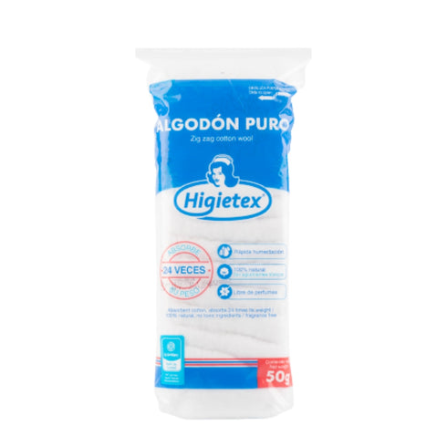 ALGODON HIGIETEX 50G ZIGZAG