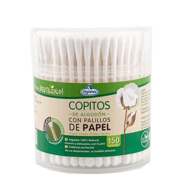 COPITOS HIGIETEX PALILLO PAPEL 150U
