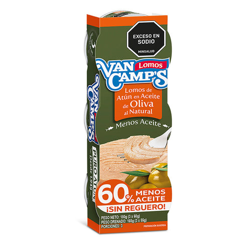 ATÚN VANCAMPS X3UND 60G MENOS ACEITE OLIVA