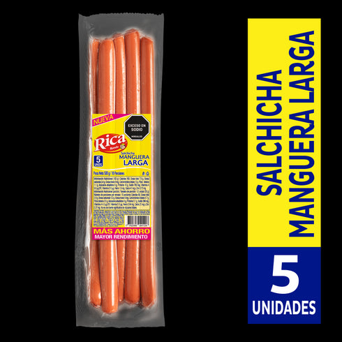SALCHICHA RICA 5U 500G MANGUERA