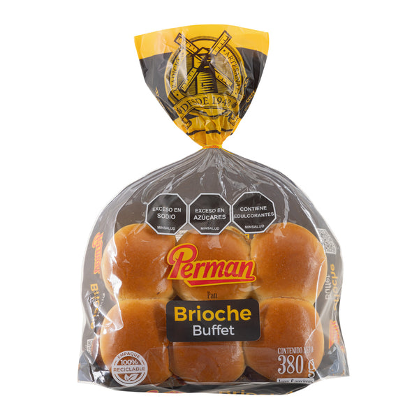 PAN BRIOCHE 380G TIPO BUFFET  PERMAN