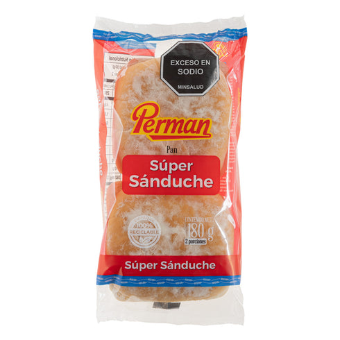 PAN SUPER SANDUCHE PERMAN 2U 180G