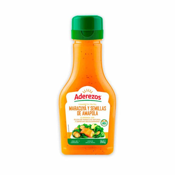 VINAGRETA ADEREZOS 265G MARACUYA/SEMILLA