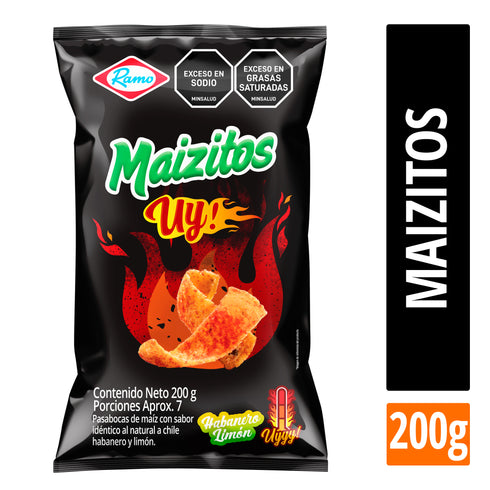 PASABOCAS MAIZITOS CHILE HABANERO LIMON RAMO 200G