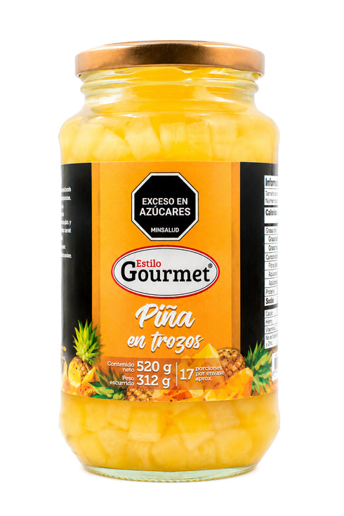 PIÑA ESTILO GOURMET 520G TROZOS
