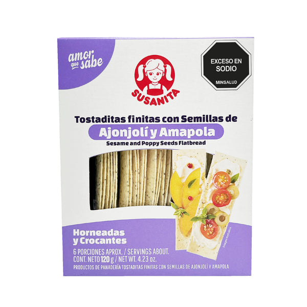 TOSTADA SUSANITA 120G FINITAS C/SEMILLAS