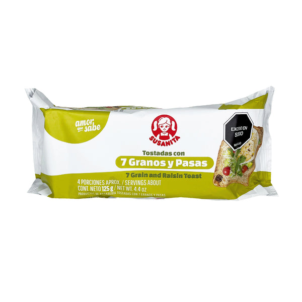 TOSTADA SUSANITA 125G 7 GRANOS/PASAS