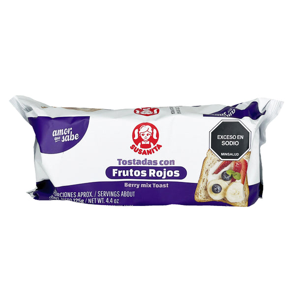 TOSTADA SUSANITA 125G FRUTOS/ROJOS
