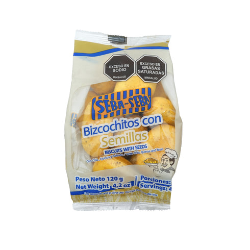 BIZCOCHITO SEBA SEBA 120G CHIA QUINUA