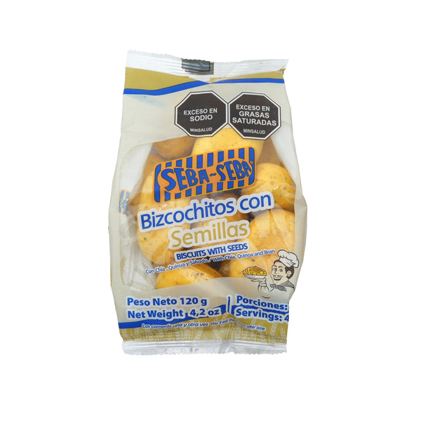 BIZCOCHITO SEBA SEBA 120G CHIA QUINUA