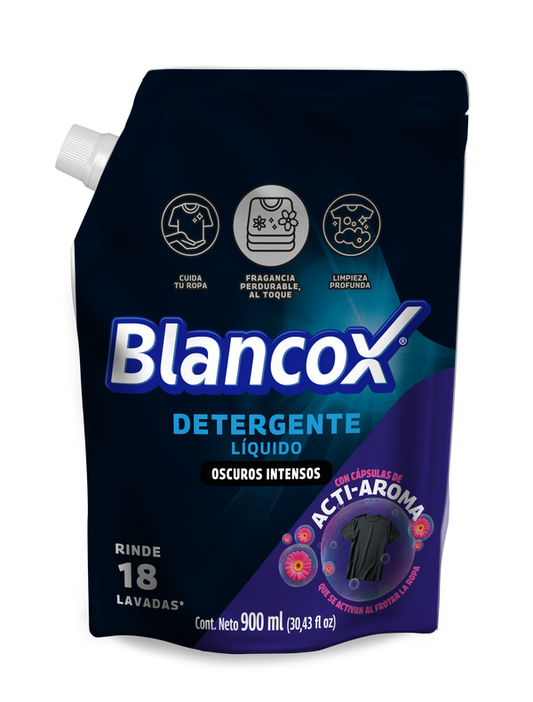 DETERG LIQUIDO BLANCOX 900ML ROPA OSCURA