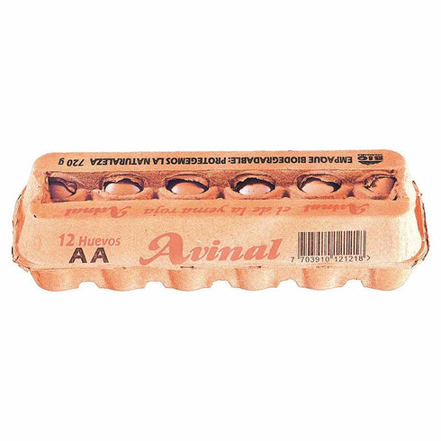 HUEVO AVINAL 12U 720G AA ROJO