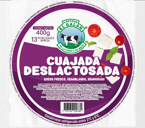 CUAJADA GALAN 400G DESLACTOSADA