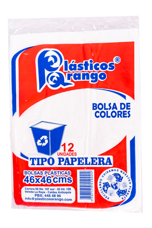 BOLSA BASURA 46X46 12U PAPELERA