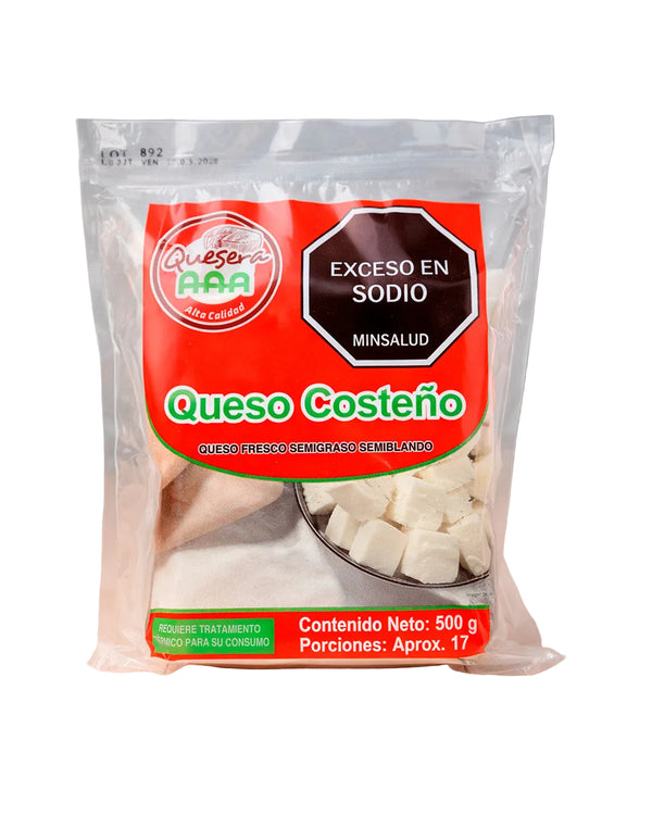 QUESO AAA 500 GR COSTENO BLOQUE