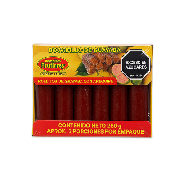 BOCADILLO ROLLO 280G GUAYABA/AREQUIPE FRUTIREY