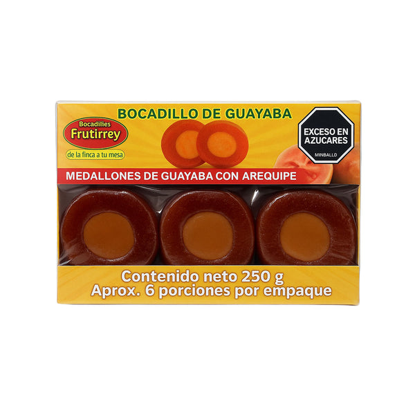 MEDALLON FRUTIRREY 250G GUAYABA/AREQUIPE