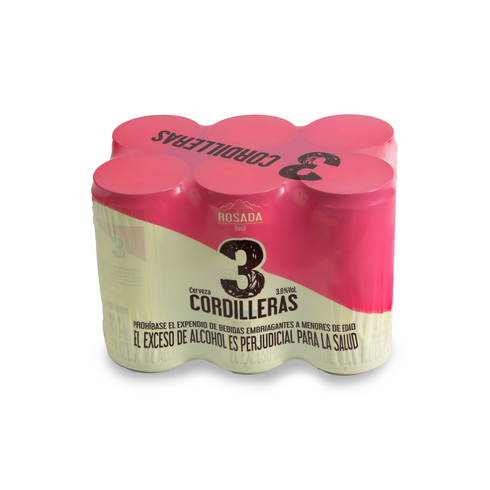 CERVEZA 3CORDILLERAS 6U 1614ML ROSADA