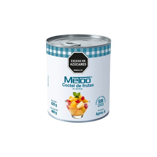 COCTEL DE FRUTAS METOO 820G