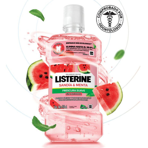 ENJUAGUE BUCAL LISTERINE 500ML SANDIA