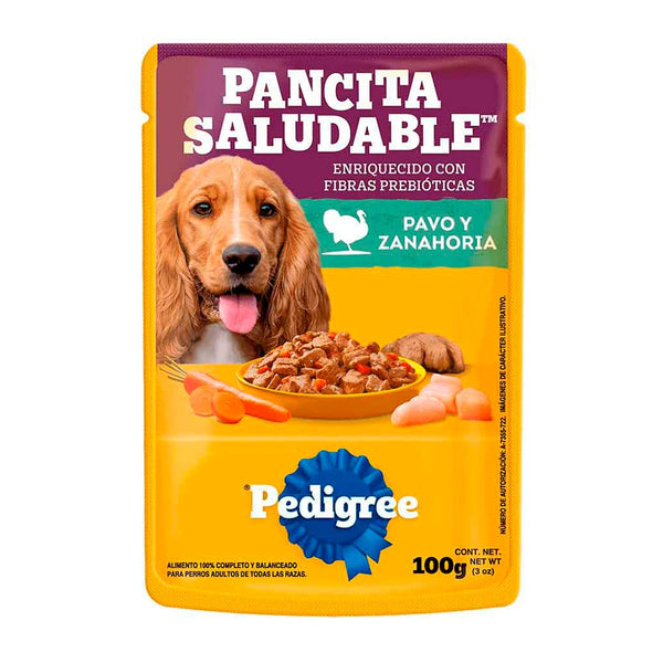 ALIMENTO HUMEDO PEDIGREE 100G PAVO Y ZA