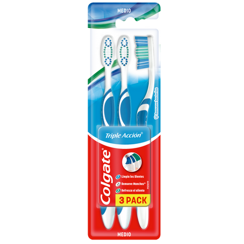 Cepillo de Dientes Colgate Triple Accion Medio x3und