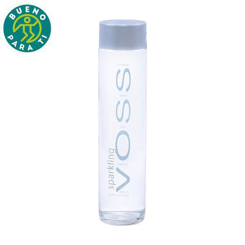 agua mineral voss 800ml carbonada