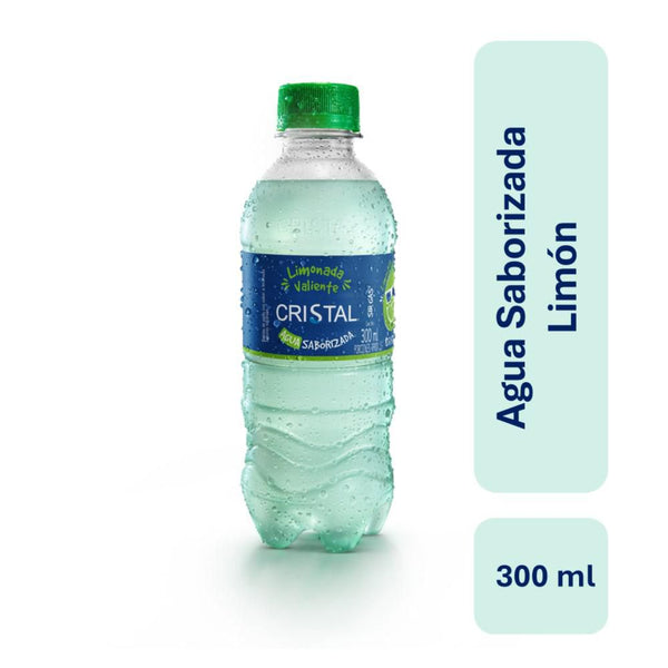 agua cristal 300ml limonada