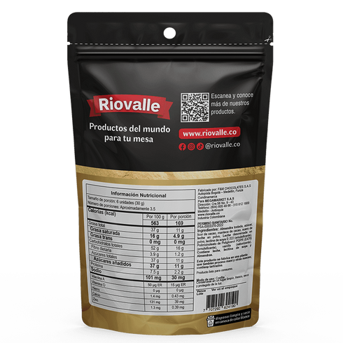 ALMENDRA RIOVALLE 100G CUBIERTA CHOCOLATE