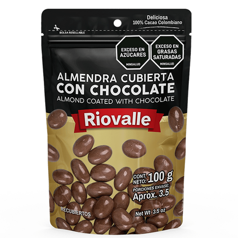 ALMENDRA RIOVALLE 100G CUBIERTA CHOCOLATE