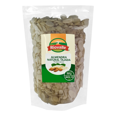 ALMENDRA NATURAL 350G RIOVALLE TAJADA